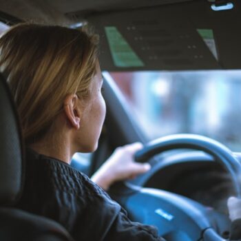 woman driving