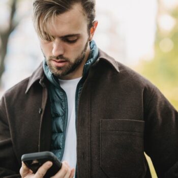 man on phone upset