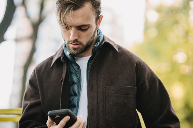 man on phone upset